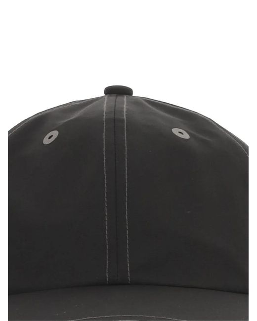 And Wander Black Topstitch-Detail Hat for men