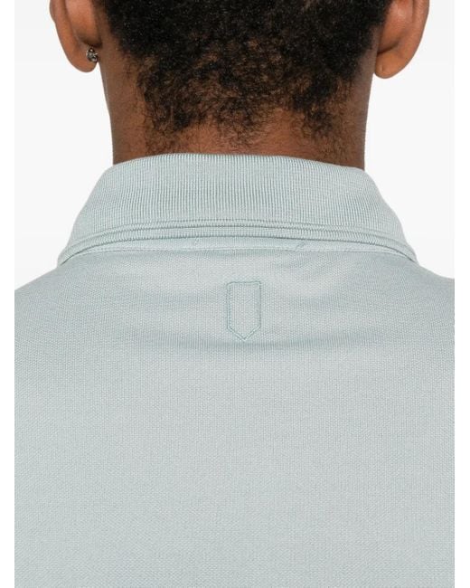 Canali Blue Cotton Polo Shirt for men