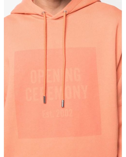 Opening Ceremony Hoodie Mit Logo-Print in Orange für Herren