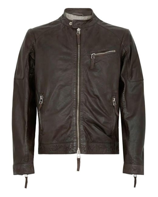 Giacca Bandit di The Jackie Leathers in Black da Uomo