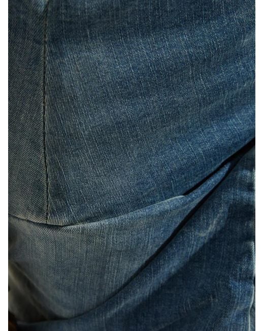 Rick Owens Blue Denim Skirt