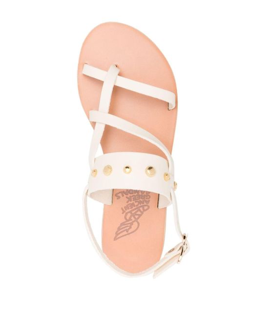 Ancient Greek Sandals Pink Alethea Bee Leather Sandals