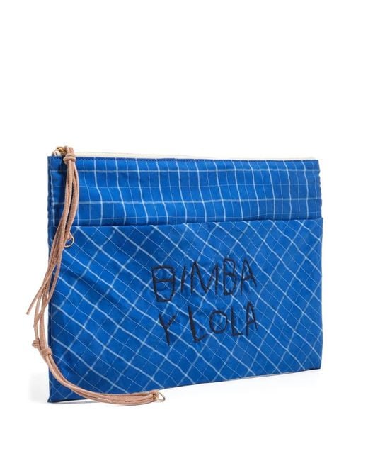 Bimba Y Lola Blue Electric- Zip Clutch