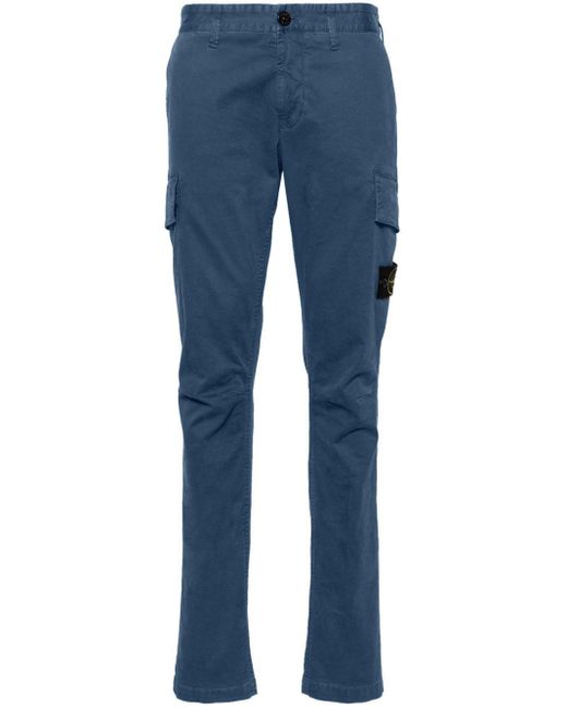 Pantalones cargo con distintivo Compass Stone Island de hombre de color Blue