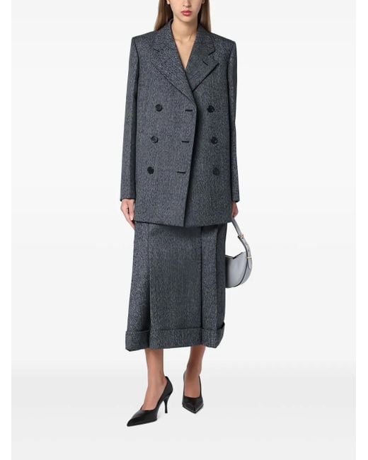 Prada Black Panelled Blazer