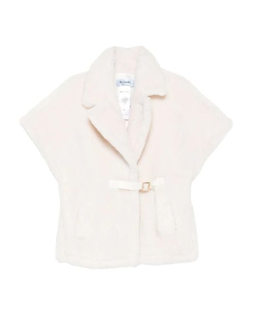 Blugirl Blumarine White Notched-Lapels Jacket