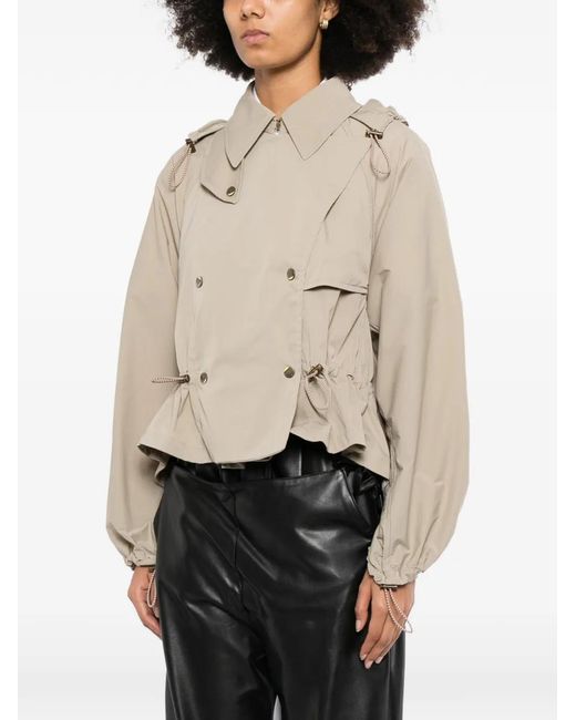 Burberry Natural Drawstring-Waist Jacket