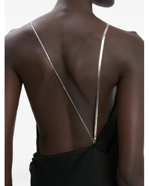 Victoria Beckham Black Draped Gown