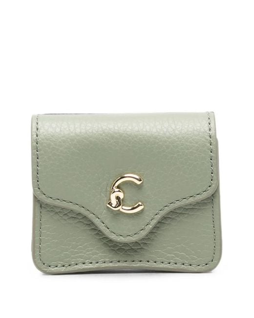Coccinelle Green Porte-Clés C-Me À Plaque Logo