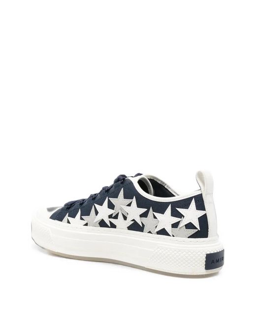 Amiri White Star-Patch Platform Sneakers for men