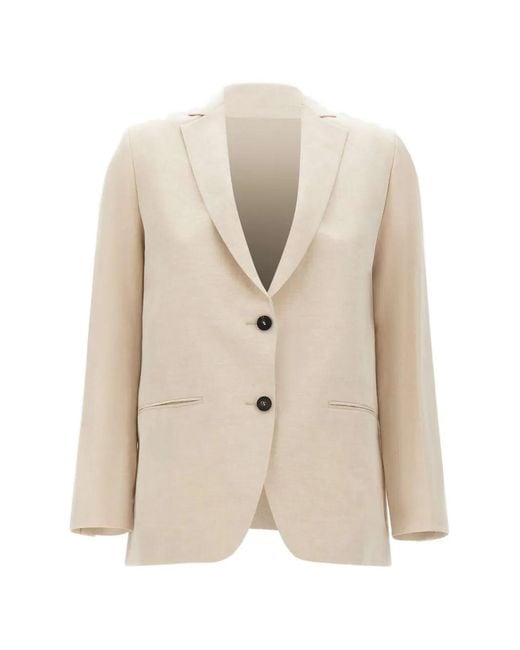 Rrd Natural Single-Breasted Canvas Blazer