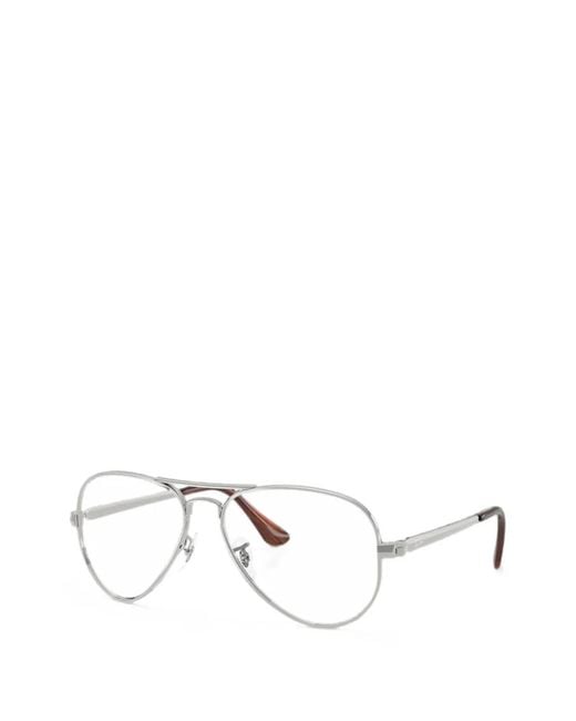 Ray-Ban White Aviator Max Glasses