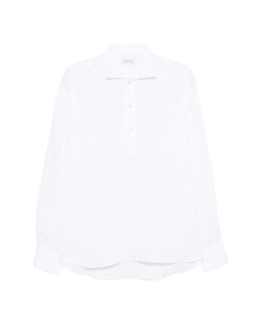 Tagliatore White Button-Up Shirt for men