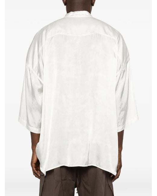 Rick Owens White Short-Sleeve Shirt for men