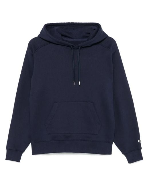 Fursac Blue Logo-Patch Hoodie for men