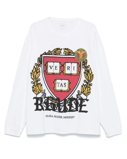 Rhude White Veritas T-Shirt for men