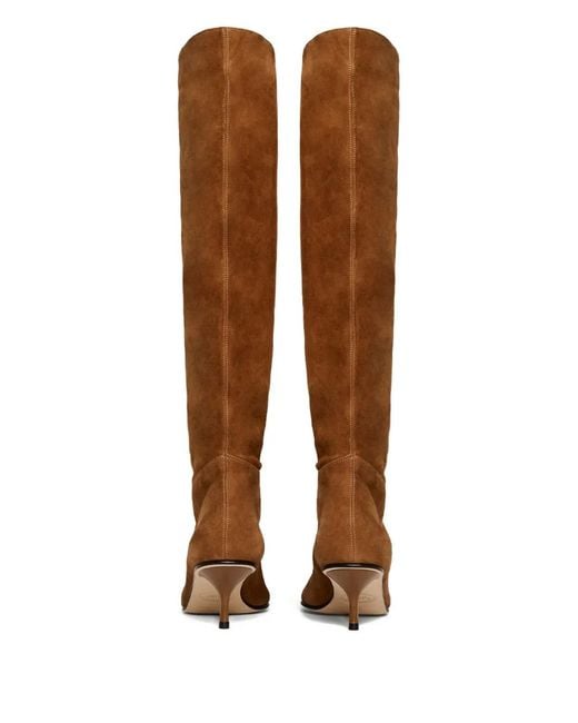 Scarosso Brown Barbara Pointed-Toe Boots