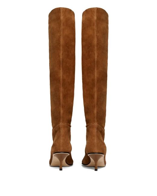 Scarosso Brown Barbara Pointed-Toe Boots