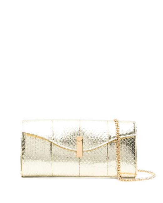 Clutch Flutie di Giuseppe Zanotti in Natural