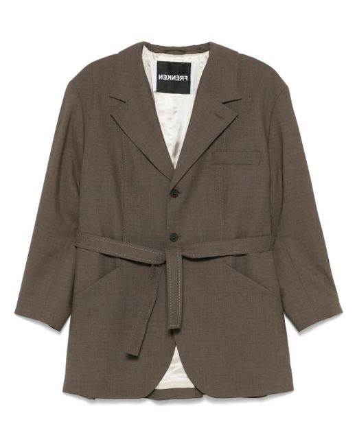 frenken メランジ ジャケット Brown