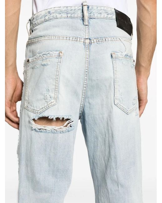 DSquared² Straight Jeans in het Blue voor heren