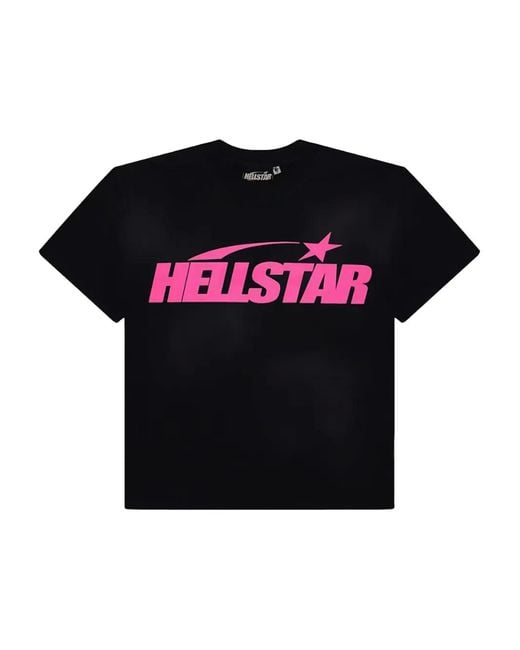 HELLSTAR Black Logo-Print T-Shirt for men