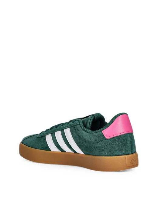 Adidas Green Panelled Low-Top Sneakers