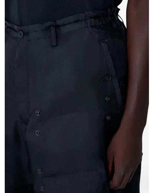 Yohji Yamamoto Blue Padded Shorts for men