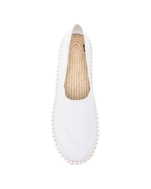 Superga White 3009 Round-Toe Espadrilles
