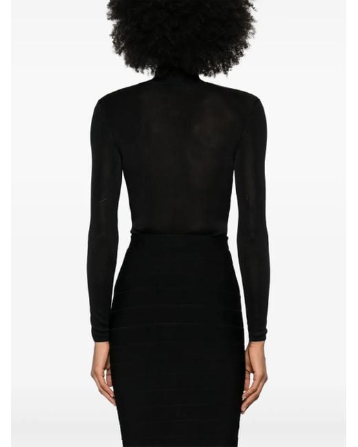 Body Con Dettaglio Cut-Out di Self-Portrait in Black