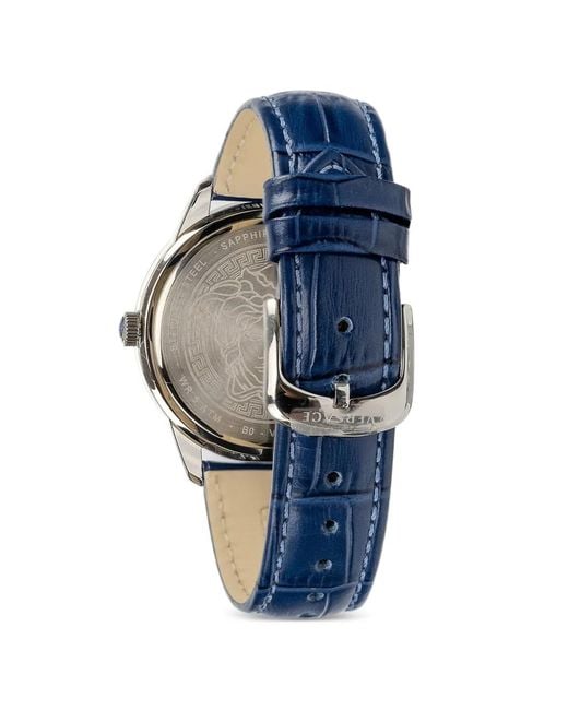 Versace Blue Greca Bezel 38Mm Watch