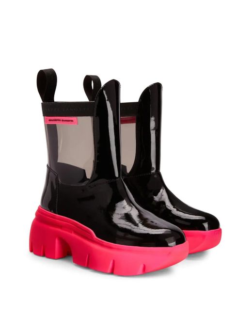 Giuseppe Zanotti Red Ankle Boots