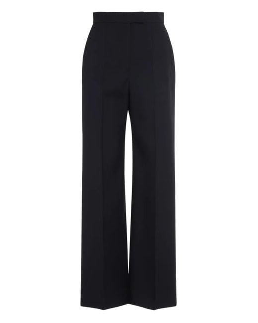 Alexander McQueen Blue Wool Trousers