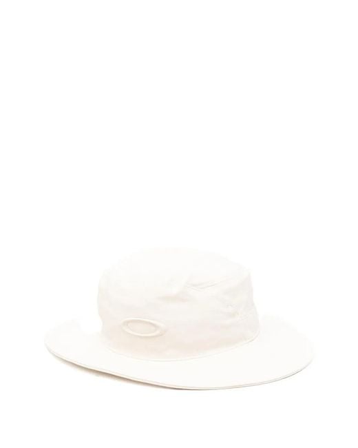 Oakley White Logo-Detail Bucket Hat for men