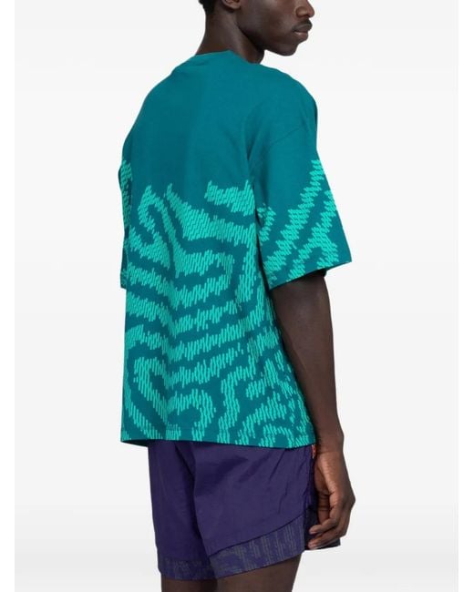 PUMA Blue Graphic-Print Portugal T-Shirt for men