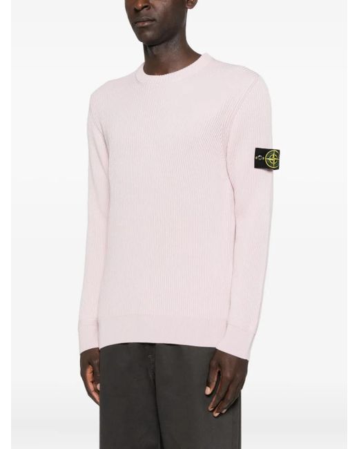 Stone Island Pink Sweater for men