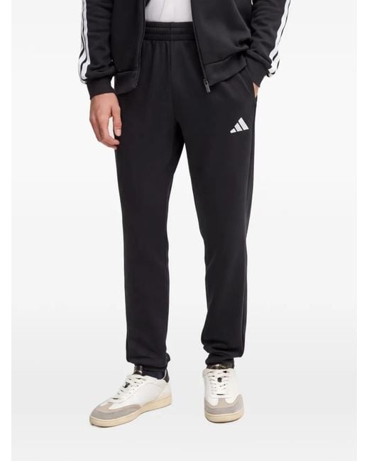 Adidas Black 3-Stripes Tracksuit Set for men