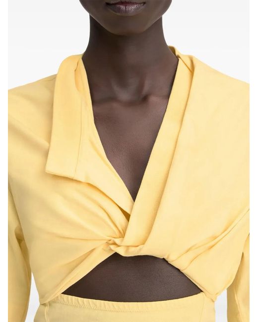 Jacquemus Yellow La Robe T-Shirt Bahia Dress