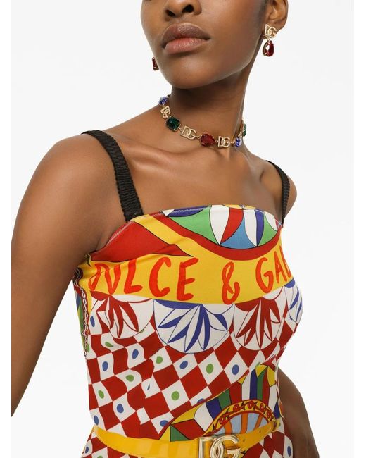 Dolce & Gabbana Metallic Logo-Plaque Crystal-Embellished Necklace