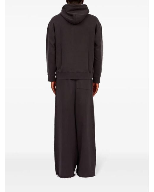 MM6 by Maison Martin Margiela Black Number Pattern Hoodie for men