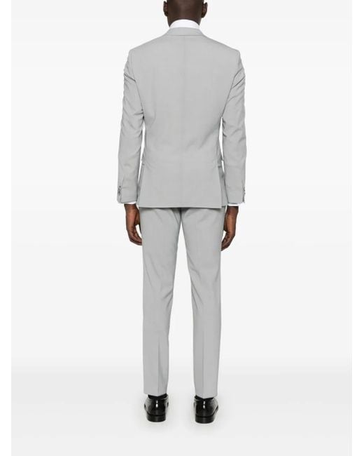 HUGO Gray Single-Breasted Suit for men
