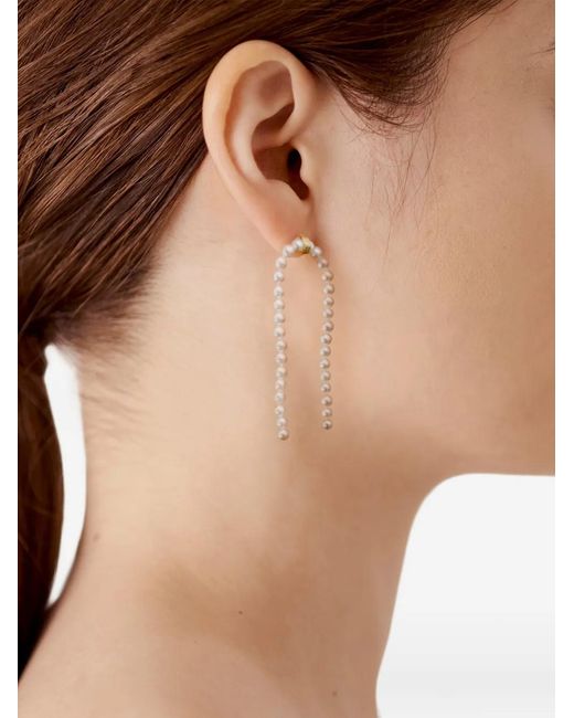 Shihara White Node Pearl Strand