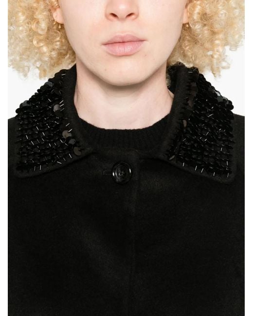 Veste Boutonnée À Col Ornementé Liu Jo en coloris Black