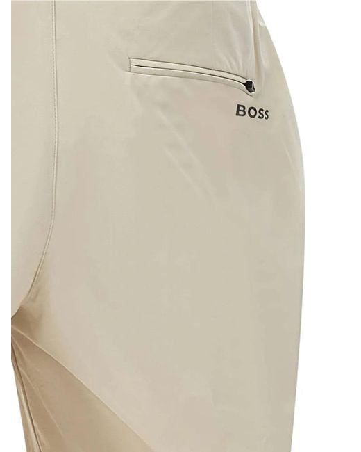 Boss Natural Straight-Leg Trousers for men
