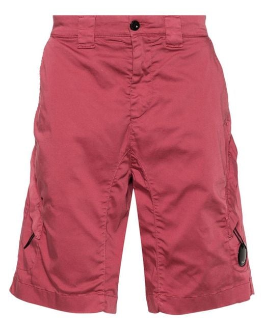 Short en coton stretch à poches cargo C P Company pour homme en coloris Red