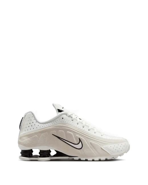Nike White Shox R4 Sneakers for men