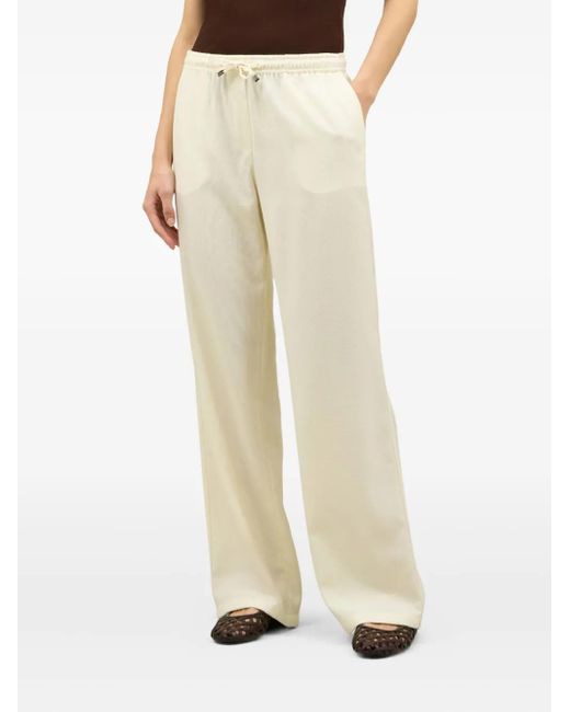Boglioli Natural Wide-Leg Trousers