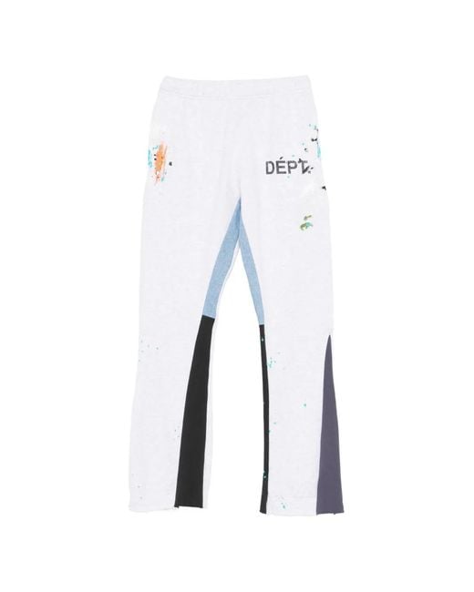 GALLERY DEPT. White Print Panel Trousers for men