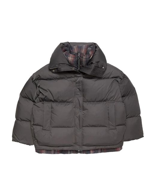 Acne Gray Karierte Jacke