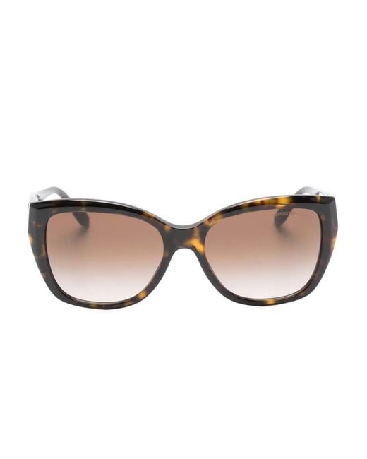 Emporio Armani Natural Geometric Sunglasses